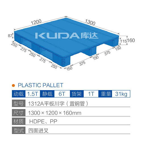 1312A平板川字（置钢管）塑料世俱杯（Club WC）官方网站