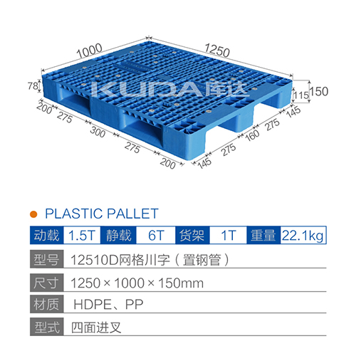 12510D网格川字（置钢管）塑料世俱杯（Club WC）官方网站