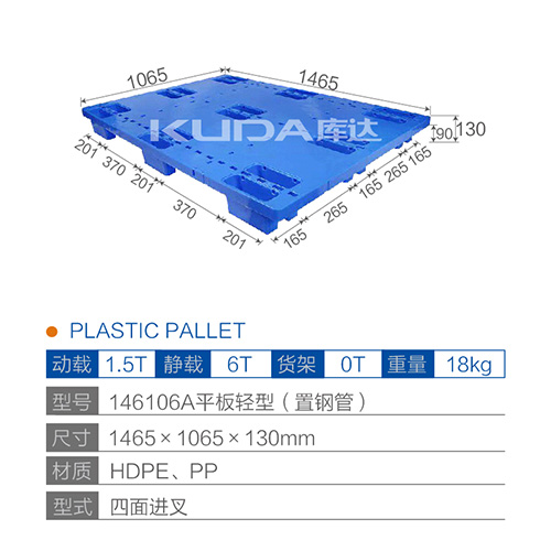 146106A平板轻型（置钢管）塑料世俱杯（Club WC）官方网站